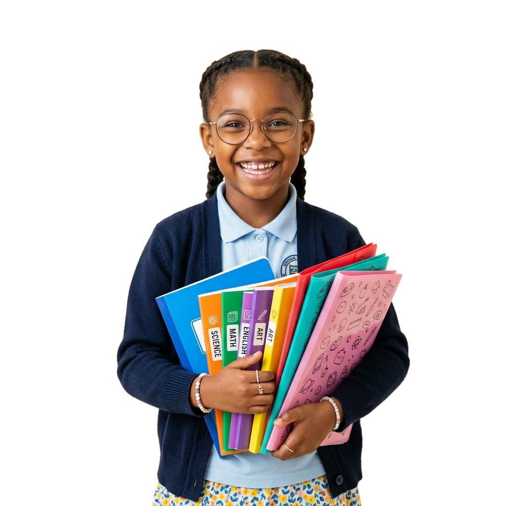 Student with books